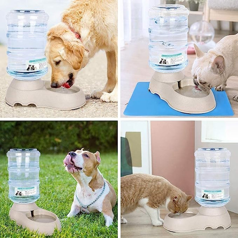 Automatic Pet Water Dispenser 3.8L Large Capacity Self-Dispensing Gravity Pet Feeder Waterer Cat Dog Feeding Bowl Drinking Water/Automatic Feeding Pet Supplies