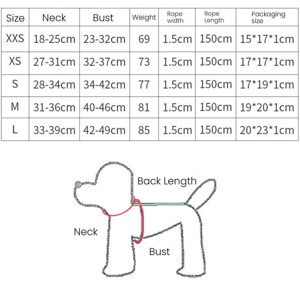 Puppy Harness Set Dog Accessories Adjustable Puppy and Cat Harness Vest French Bulldog Chihuahua Small Dog Collar Pet Leash Dogs