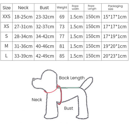 Puppy Harness Set Dog Accessories Adjustable Puppy and Cat Harness Vest French Bulldog Chihuahua Small Dog Collar Pet Leash Dogs
