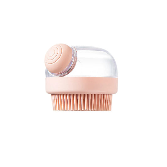 Dog Shower Brush Pet Dog Grooming Massage Bath Cleaning Brush with Shampoo Dispenser for Long Hair Dogs and Cats Shower