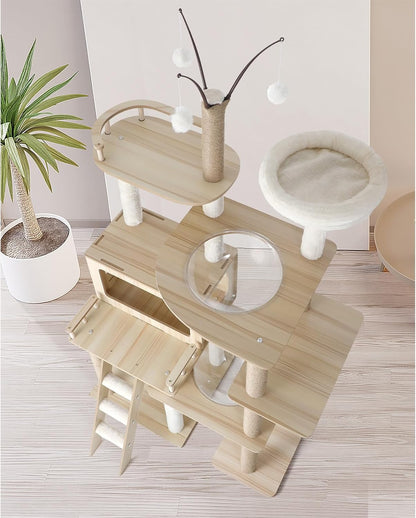 Cat Tower 173Cm Cat Tree Indoor Scratching Post