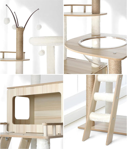 Cat Tower 173Cm Cat Tree Indoor Scratching Post