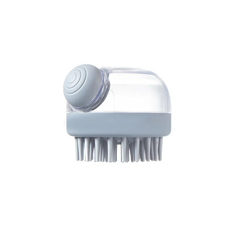 Dog Shower Brush Pet Dog Grooming Massage Bath Cleaning Brush with Shampoo Dispenser for Long Hair Dogs and Cats Shower