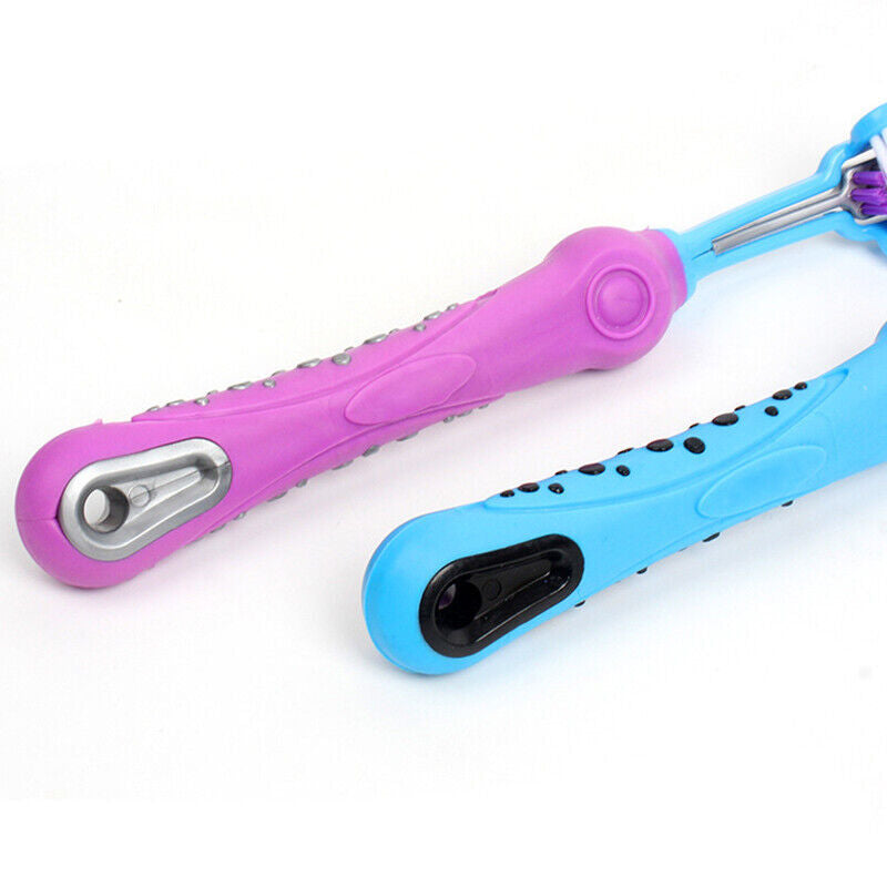 3 Sided Dog Toothbrush Teeth Cleaning Tartar Remover Pet Oral Care Groom Tool AU
