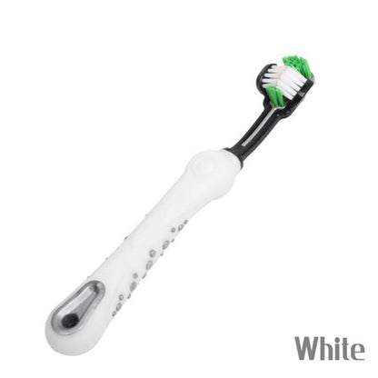 3 Sided Dog Toothbrush Teeth Cleaning Tartar Remover Pet Oral Care Groom Tool AU