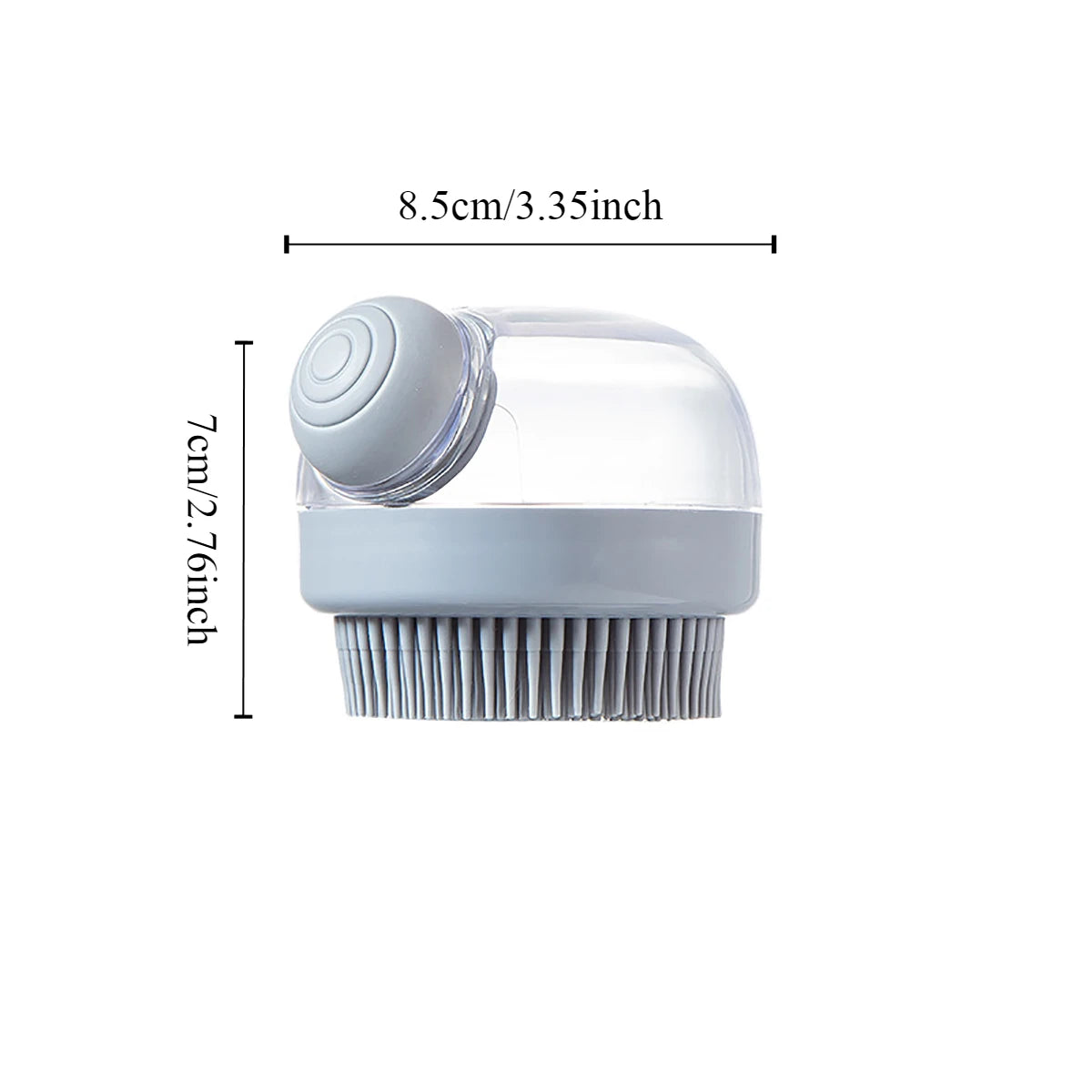 Dog Shower Brush Pet Dog Grooming Massage Bath Cleaning Brush with Shampoo Dispenser for Long Hair Dogs and Cats Shower