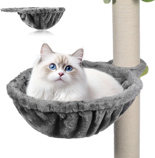 Cat Tree Hammock Replacement Large Deep Basket Cat Tree Hanging Basket with Soft Fabric Indoor Accessory for Resting Napping and Play
